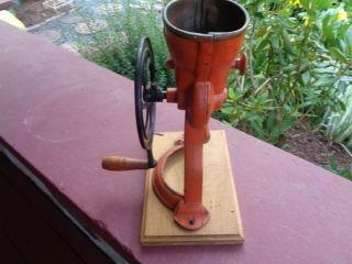 Antique Cast Iron Coffee Grinder CLAWSON & CLARK Double Grinding Mill 11