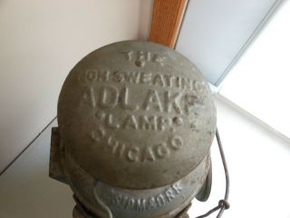 Vintage Adlake Non Sweating Chicago Lamp Lantern Switch Train C.  S P.  M&O RAILROAD 4