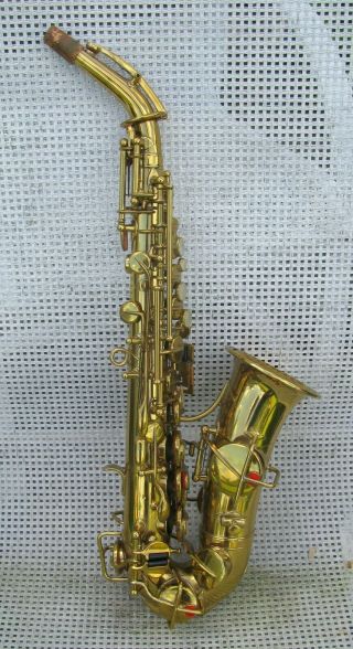 Vintage 1916 Buescher Low Pitch True Tone Curved Soprano Saxophone