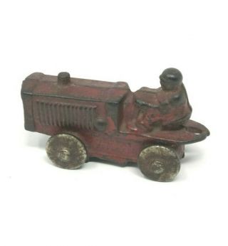 Antique Small Cast Iron Tractor Manufacture Unknown Patent Applied For
