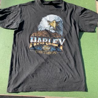 Vintage 1984 3d Emblem Harley Davidson Eagle T Shirt Xl