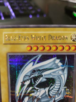 Blue - Eyes White Dragon - DDS - 001 - Secret Rare PL Video Game Yugioh Promo 6
