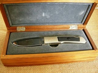 GERBER LOCKBACK FOLDING KNIFE,  GERBER DESIGN BY R.  W.  LOVELESS,  VINTAGE,  BOX 7