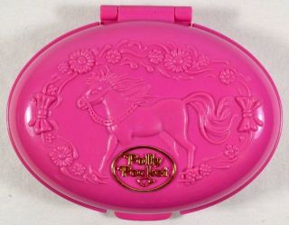 Vtg 1995 Polly Pocket Palomino Pony Pet Parade Compact Play Set No Figs