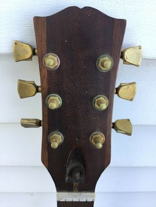 Estate Find Vintage Parts Guitar With Gibson Gold Color Tuning Pegs Tuners