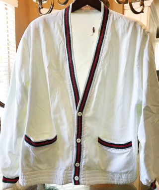 Vintage Rare Gucci Men’s Bomber Varsity Jacket With Gucci Stripe Detailing Eu 50