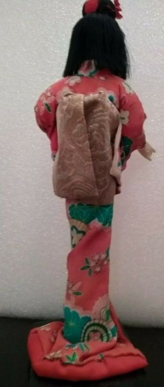 Antique japanese Geisha Doll.  Early 1900 ' s.  10.  5 inch tall. 3