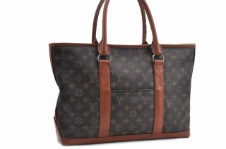Auth Louis Vuitton Monogram Sac Weekend Pm Vintage Tote Hand Bag M42425 Lv 78222