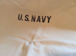 Authentic WWII US Navy Blanket - Measures 54in X 72in - 3 Small Wear Holes 3