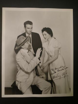 Rare Montgomery Clift - Autographed - Signed 8x10 Vintage Photo,  Bio