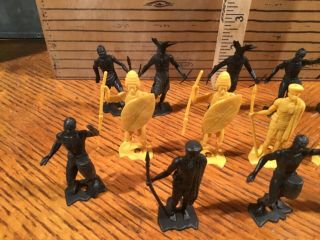 MPC Multiple plastics King Kong Zulu African figures. 2