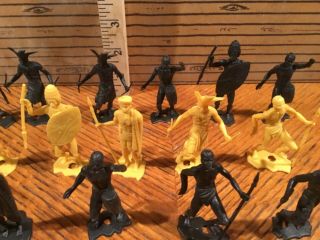 MPC Multiple plastics King Kong Zulu African figures. 3