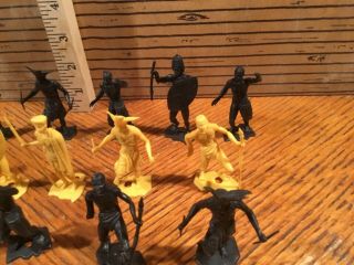 MPC Multiple plastics King Kong Zulu African figures. 4