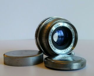Rare Nm 1951 Canon Serenar F:3.  2 35mm Leica Ltm39 Lens,  Finder & Case Vtg 68561