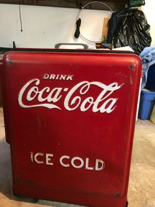 1930 ' s/40s Large Vintage Coca Cola cooler 2