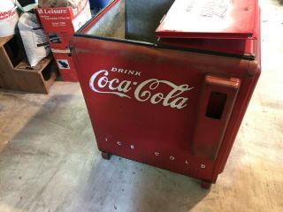 1930 ' s/40s Large Vintage Coca Cola cooler 4
