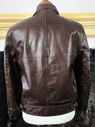 LVC Levis Vintage Clothing Menlo Cossack Leather Jacket Sz M Albert Einstein 40 3