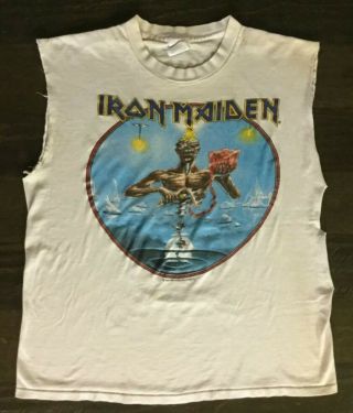 Iron Maiden Vintage Seventh Son Rock Concert Shirt X - Large 1988