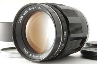 " Rare  " Canon 85mm F/1.  8 Mf Lens Leica Screw Mount Ltm L39 From Japan C534