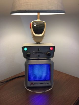 Vintage Motorola Radio Police Lamp Motrac Adam 12 Theme Designed Private Line