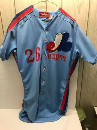 Vintage Montreal Expos Rawlings Jersey Ron Hansen Size 46