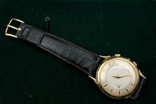 VTG Vacheron Constantin Le Coultre Memovox Alarm Dress Wristwatch W/Original Box 2