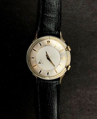 VTG Vacheron Constantin Le Coultre Memovox Alarm Dress Wristwatch W/Original Box 7