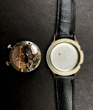 VTG Vacheron Constantin Le Coultre Memovox Alarm Dress Wristwatch W/Original Box 8
