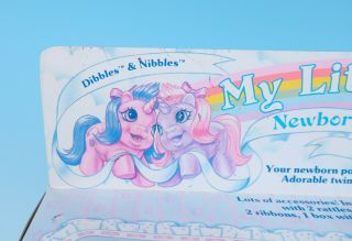 NRFB Vintage My Little Pony DIBBLES & NIBBLES NEWBORN TWINS G1 Baby 3