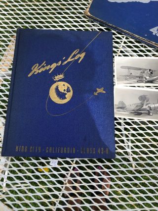 Ww2 Kings Log Army Air Force Primary Pilot School King City Ca 43 - H
