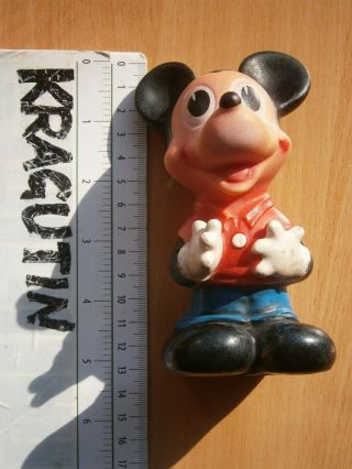 Mickey Mouse Walt Disney Rubber Toy Doll Puppet Biserka Art 191 Yugoslavia