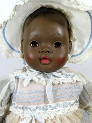 18 " Ideal Doll Vintage With Wrist Tag Sara Lee Black Aa 1950 