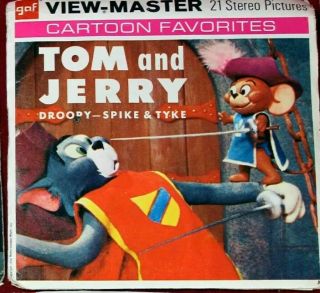 Tom And Jerry View - Master Reels 3pk In Packet With Book.
