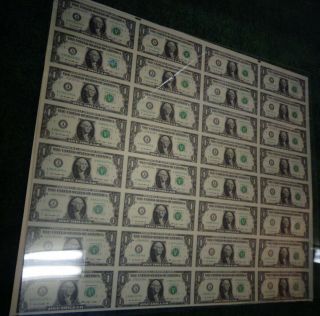 UNCUT SHEETS - SET 3 OF $1 x32 $2 x32 $5 x32 Real Currency Note/Rare Money GIFT 3