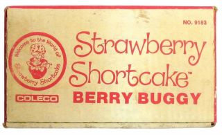 Vintage Coleco Strawberry Shortcake Baby Doll Stroller Berry Buggy MISB 5