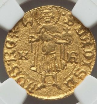 1387 - 1437 Hungary Goldgulden Of Sigismund I - Holy Roman Emperor Ngc Ms61 Rare