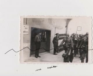 Old Poland Photo Wwii Polish Policemen Greeting Infantry.  Wojna