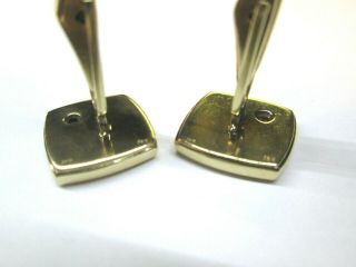 Vintage IBG 14k Yellow Gold.  20ctw 1/5ctw Diamond IB GOODMAN Cufflinks 6