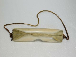 Vintage Inuit Eskimo Snow Goggles Made From Caribou Antler