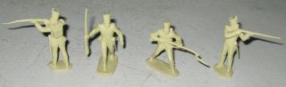 Marx 1950s Davy Crockett At The Alamo Cream Colored Mexican Soldiers