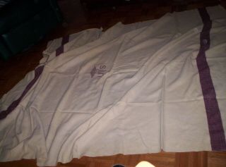 Vintage WWII US Army MEDICAL CORPs / DEPARTMENT Blanket,  Dense Wool; 5 ' 6 