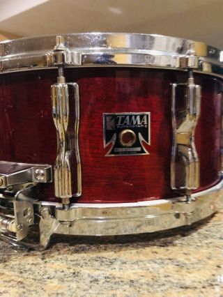 Tama Vintage Superstar Snare Drum 6.  5x14 Cherry Wine