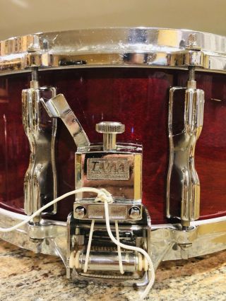 Tama Vintage Superstar snare Drum 6.  5x14 Cherry Wine 3