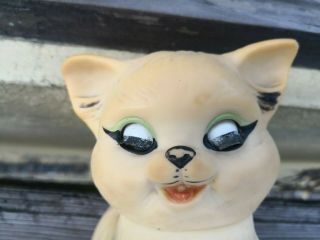 VTG RARE MEXICAN RUBBER CAT KITTEN SQUEAKY TOY CLONE EDWARD MOBLEY SQUEAK MEXICO 3