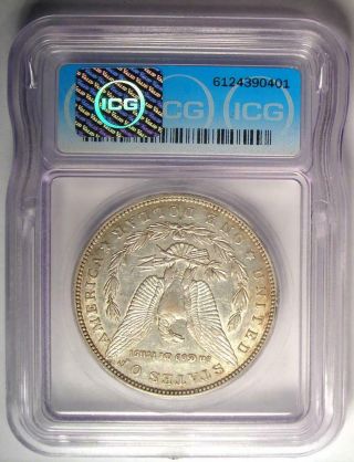 1892 - S Morgan Silver Dollar $1 - ICG AU50 - Rare Date in AU50 - $1,  680 Value 3