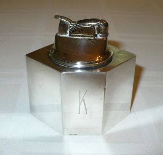 Vintage Sterling Silver Black Starr Gorham Table Lighter W Evans Insert