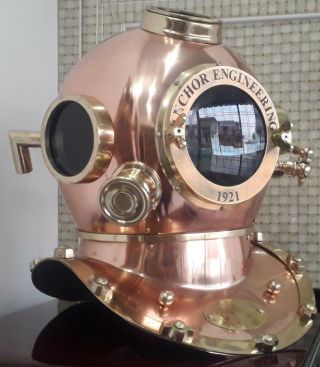 Divers Helmet Us Navy Mark V 18 Inch Diving Helmet Decorative Item 3
