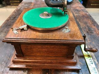 Vintage Victor Talking Machine Model E Phonograph Record Player 3