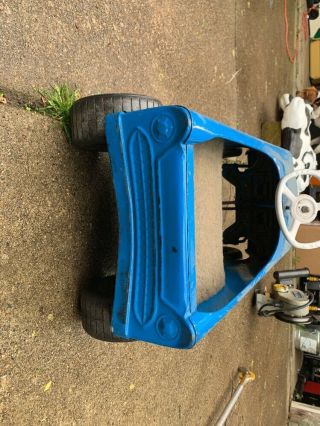 VINTAGE MURRAY PINTO RALLY PEDAL CAR BLUE 7