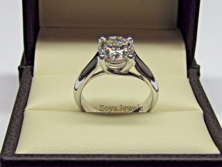 Certified 8 Mm Off White Moissanite Diamond Engagement Vintage Ring 14k Gold